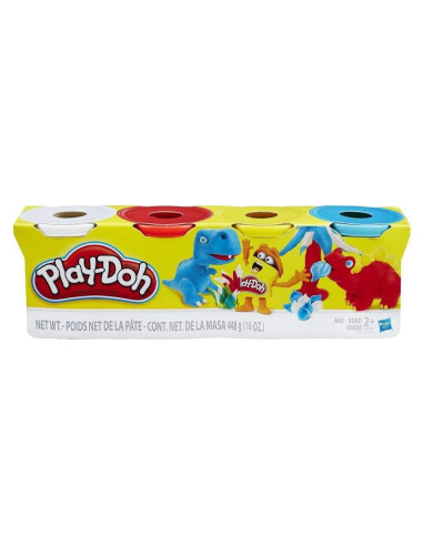 Play Doh Hasbro Paquete de 4 Plastilinas 0.54 kg