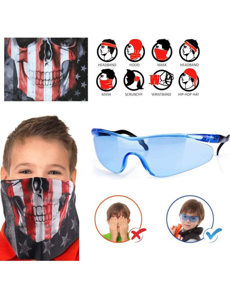 Kit Chaleco Táctico Nerf para Niños con 40 Dardos y Accesorios