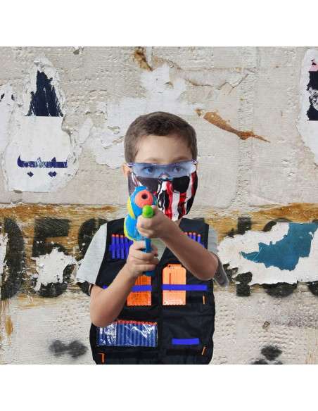 Kit Chaleco Táctico Nerf para Niños con 40 Dardos y Accesorios
