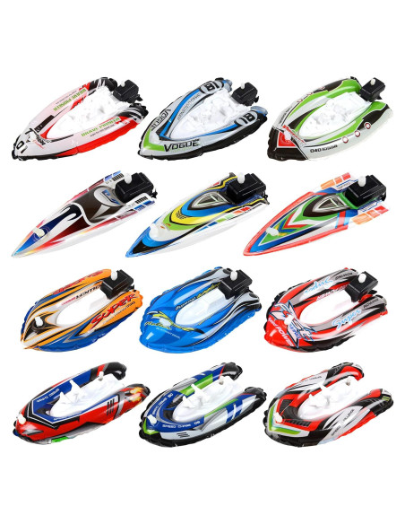 Juguete de Baño Barco de Cuerda Color Original - 12 Piezas