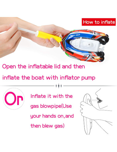 Juguete de Baño Barco de Cuerda Color Original - 12 Piezas