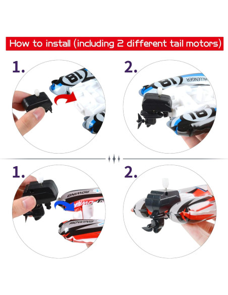 Juguete de Baño Barco de Cuerda Color Original - 12 Piezas