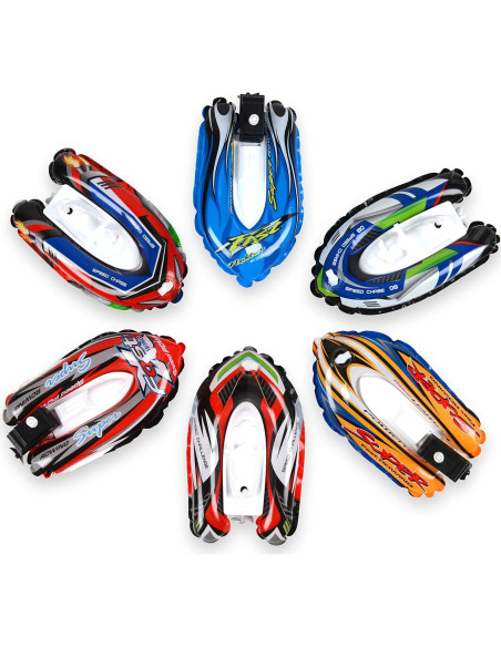 Juguete de Baño Barco de Cuerda Color Original - 12 Piezas