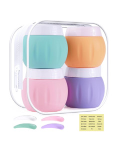 Contenedores de Viaje GLAMFIELDS 50ml Silicona Aprobados TSA