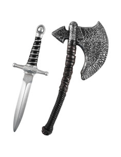Set de Juguetes de Espuma: Hacha y Daga Vikinga - 38 y 46 cm
