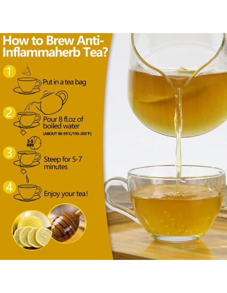 60 Bolsitas de Té Anti-Inflammaherb YILINSHA 100% Natural 60 Bolsitas de Té Anti-Inflammaherb YILINSHA 100% Natural