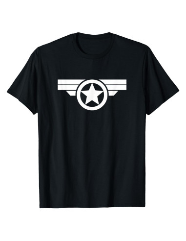 Camiseta Capitán América Marvel Clásico con Logo