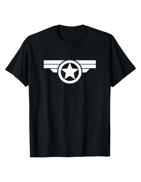 Camiseta Capitán América Marvel Clásico con Logo
