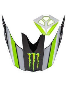 Kit de Visera y Boquilla BELL Moto-10 Pro Circuit Negro Verde