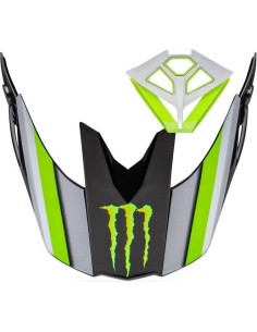 Kit de Visera y Boquilla BELL Moto-10 Pro Circuit Negro Verde 2