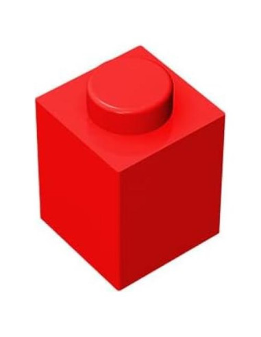 Bloques de Construcción Clásicos 1x1 TTEHGB 100 Piezas Rojo