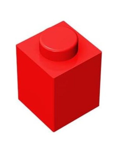 Bloques de Construcción Clásicos 1x1 TTEHGB 100 Piezas Rojo
