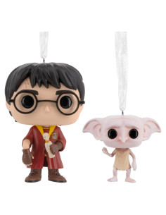 Set de 2 Adornos Navideños Harry Potter y Dobby Hallmark