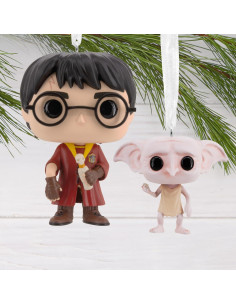 Set de 2 Adornos Navideños Harry Potter y Dobby Hallmark 2