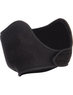 Máscara de cara media de forro polar suave y cálida - Talla única - Negro 2