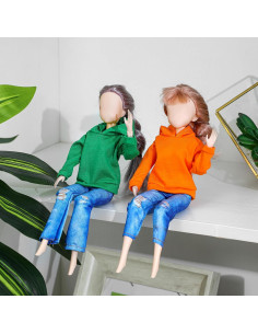 Conjunto de Ropa para Muñeca Bencailor 8 Piezas Algodón 29 cm 2