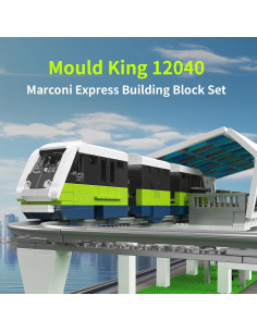 Mould King 12040 Kit de Modelo de Tren Expreso 1957 Piezas 2