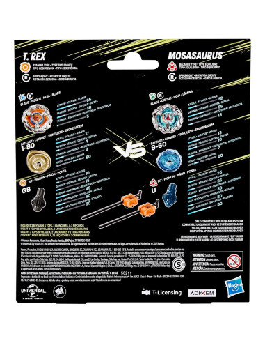 Beyblade X Multipack T. Rex vs Mosasaurus - Hasbro