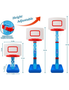 Aro de Baloncesto Ajustable SUPER JOY para Niños 0.70-1.37m 2