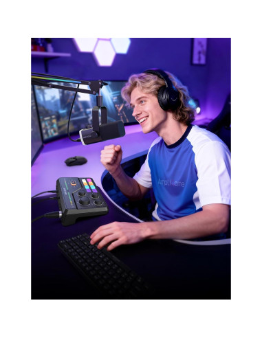 Mezclador de Audio Gaming Fifine SC8 - Sonido Surround 7.1