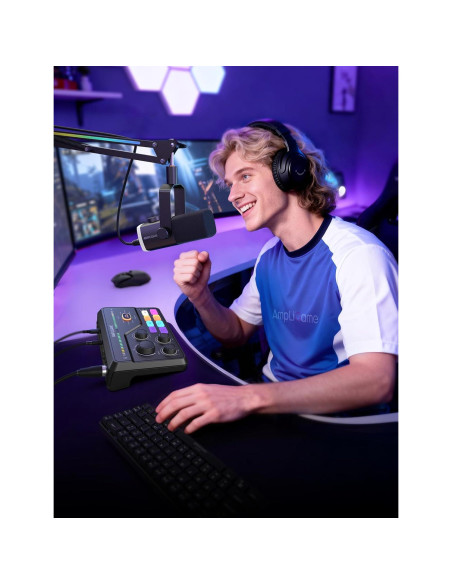 Mezclador de Audio Gaming Fifine SC8 - Sonido Surround 7.1