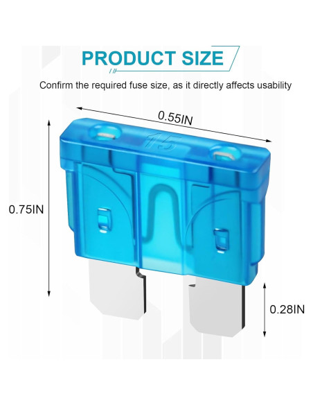 Kit de Fusibles Estándar 80 Piezas YNZDRWA 3A-40A