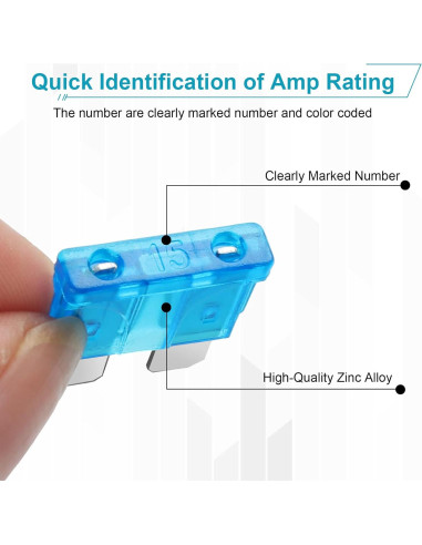 Kit de Fusibles Estándar 80 Piezas YNZDRWA 3A-40A