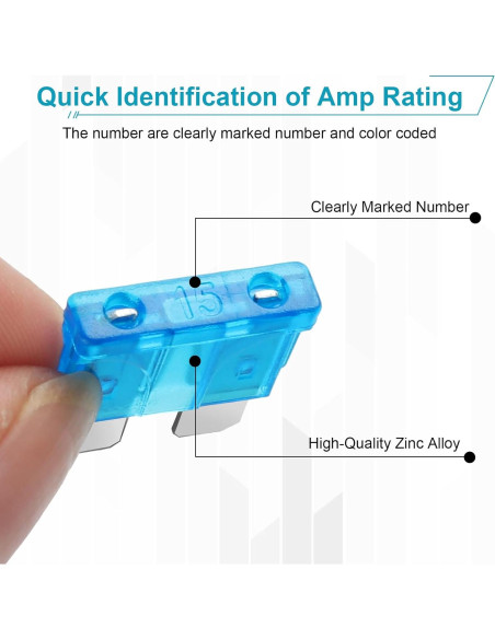 Kit de Fusibles Estándar 80 Piezas YNZDRWA 3A-40A