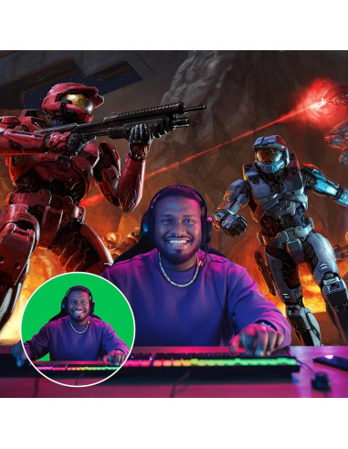 Kit de fondo verde ajustable Coliflor 2.44x2.19m para fotografía