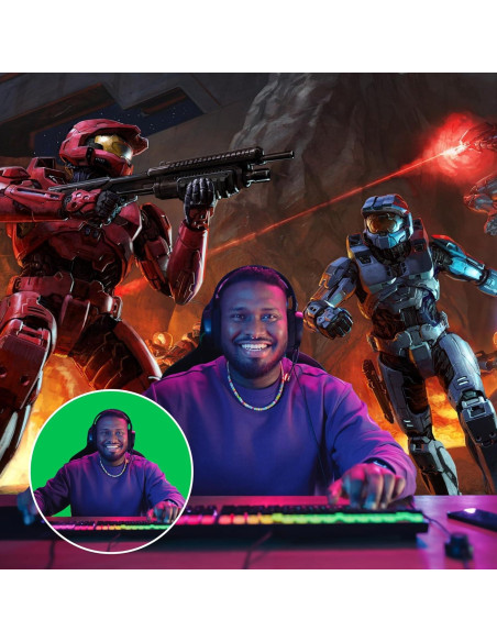 Kit de fondo verde ajustable Coliflor 2.44x2.19m para fotografía