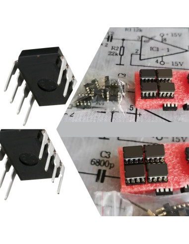 20 Amplificadores Operacionales TL071CP Bajo Ruido JFET DIP-8