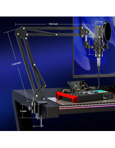 Paquete de Podcast G10-MIC con Micrófono y Mesa de Sonido 2
