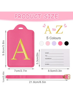 Etiquetas de Equipaje Bordadas Iqimott - Iniciales Personalizadas 2