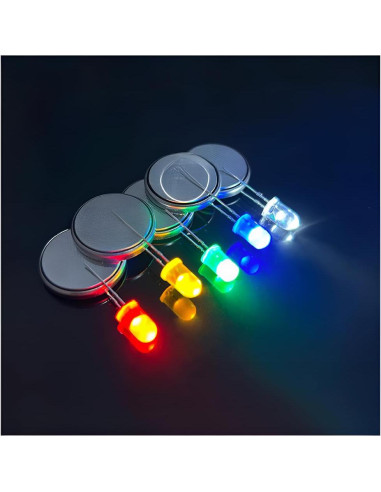 Kit de Diodos LED 3mm y 5mm Maygyrain 750 Piezas 10 Valores