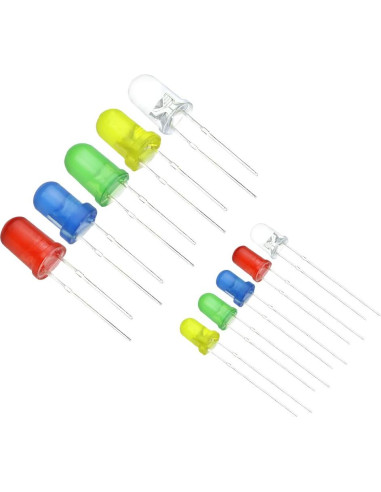 Kit de Diodos LED 3mm y 5mm Maygyrain 750 Piezas 10 Valores