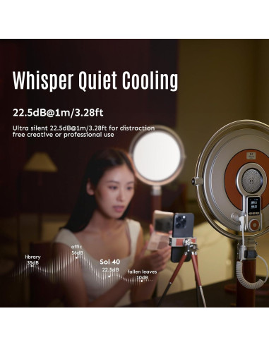 Harlowe Sol 40W Panel LED Bi-Color 24cm con Control Remoto