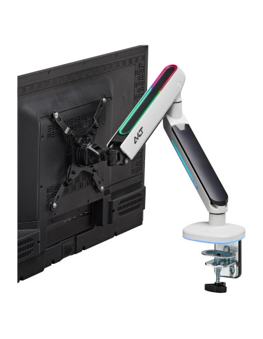 Soporte de Monitor Gaming RGB AVLT Blanco 27" a 45" Ajustable