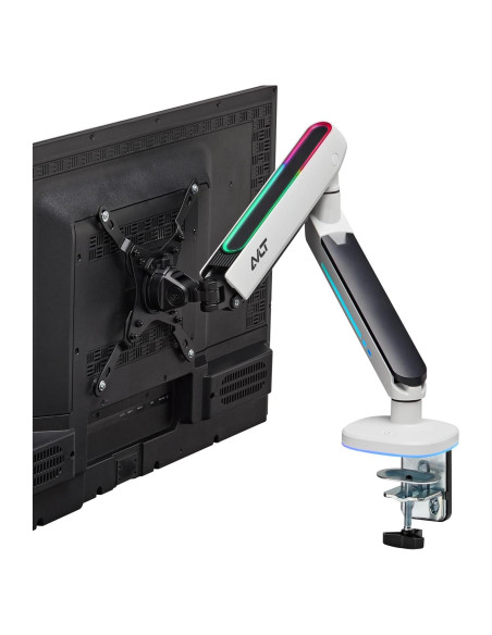 Soporte de Monitor Gaming RGB AVLT Blanco 27" a 45" Ajustable Soporte de Monitor Gaming RGB AVLT Blanco 27" a 45" Ajustable