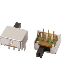 Micro Interruptor Deslizante uxcell DPDT 2 Posiciones 20 Pcs 2