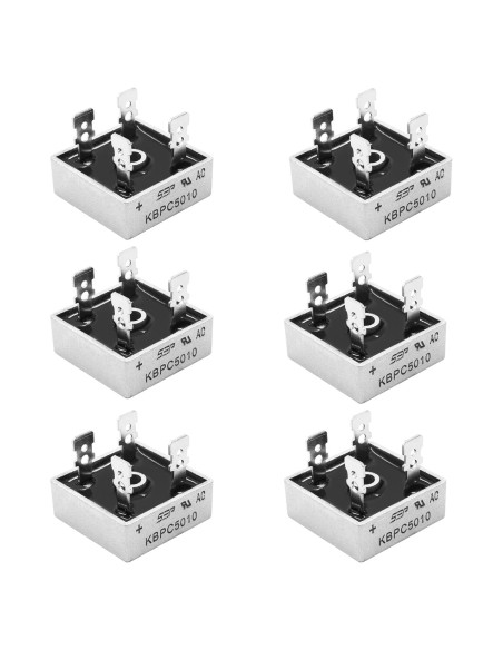 6 Diodos Rectificadores de Puente KBPC5010 50A 1000V Zorveiio