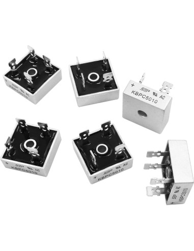 6 Diodos Rectificadores de Puente KBPC5010 50A 1000V Zorveiio