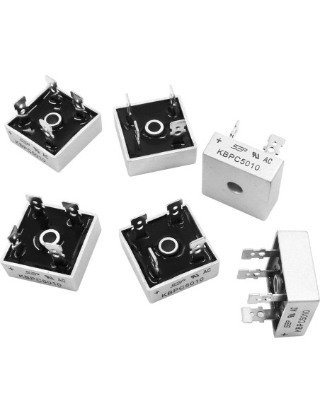 6 Diodos Rectificadores de Puente KBPC5010 50A 1000V Zorveiio
