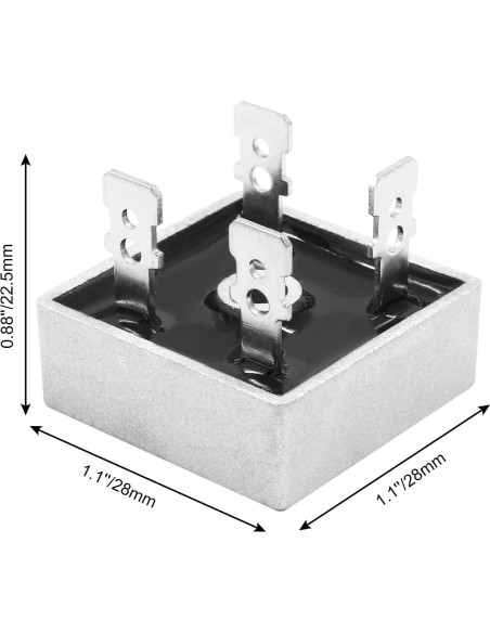 6 Diodos Rectificadores de Puente KBPC5010 50A 1000V Zorveiio