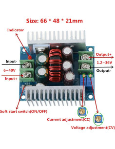 Convertidor Buck ANMBEST 300W 20A DC 6-40V a 1.2-36V 2