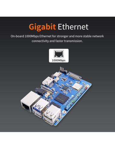 Orange Pi 3B 4GB LPDDR4 Rockchip RK3566 Computadora Placa Única