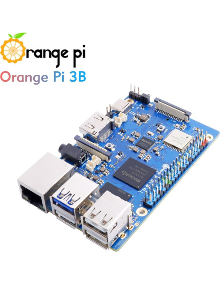 Orange Pi 3B 4GB LPDDR4 Rockchip RK3566 Computadora Placa Única