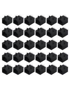 Conector Modular RJ45 8P8C Antrader 30 Piezas Montaje PCB