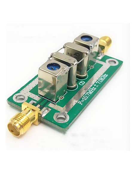 Filtro de paso de banda Taidacent 10.7MHz +/-7KHz 24x47mm