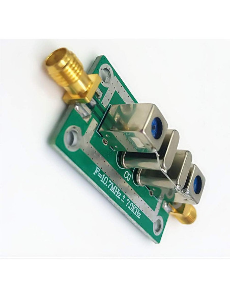 Filtro de paso de banda Taidacent 10.7MHz +/-7KHz 24x47mm