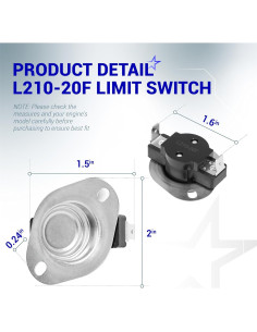Interruptor de Límite BlueStars L210-20F -40C a 82.2C 2